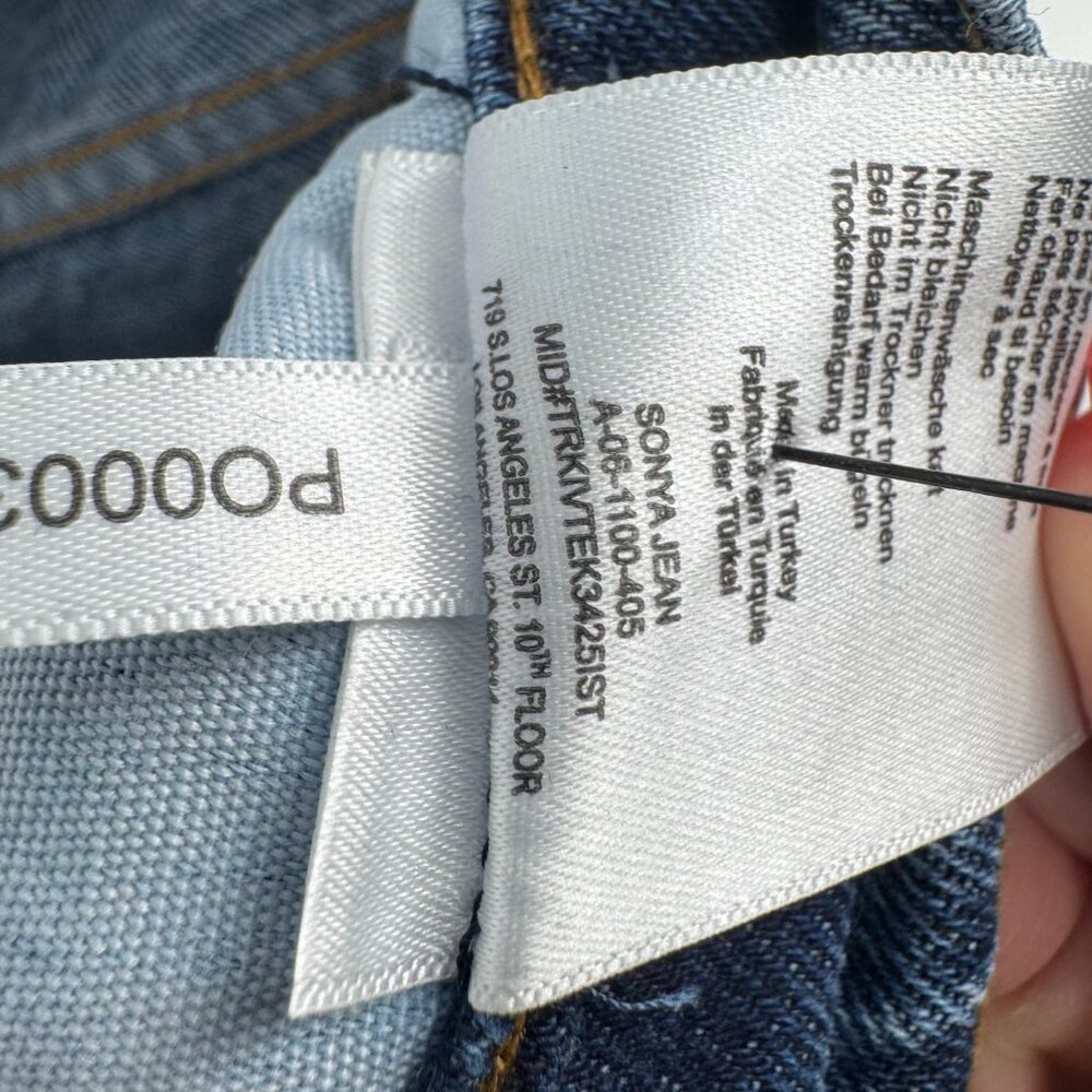 Anine Bing Sonya High-Rise Straight Leg Jeans - Size 27 - Picture 5 of 15